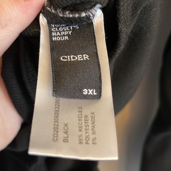 NWOT Cider Black Long Sleeve Bodysuit - Picture 5 of 8